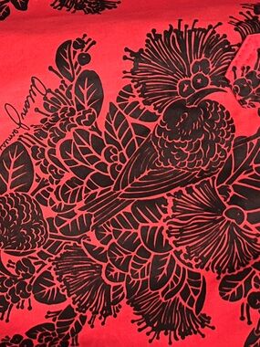 Allan James ʻIʻiwi on ʻōhiʻa lehua Aloha Pullover shirt